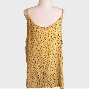 Torrid floral yellow blue tank top size 3X